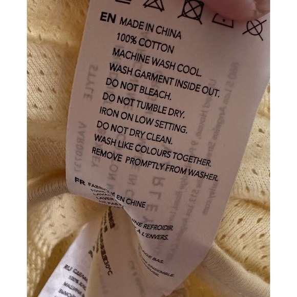 NWT Varley Arlee Perforated Mesh Athletic Tank Top Scooped Hem Women Yellow Sz S - Picture 6 of 8